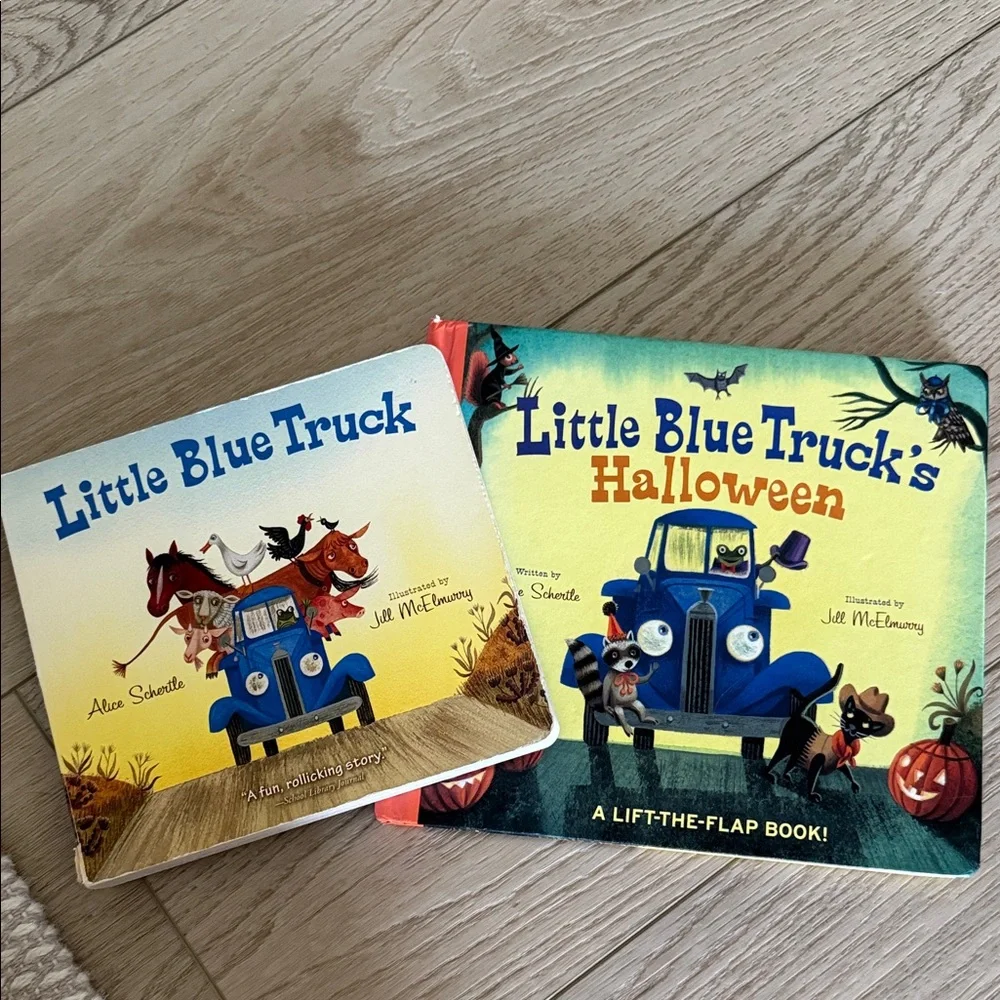 Little Blue Truck and Little Blue Trucks Halloween Books
